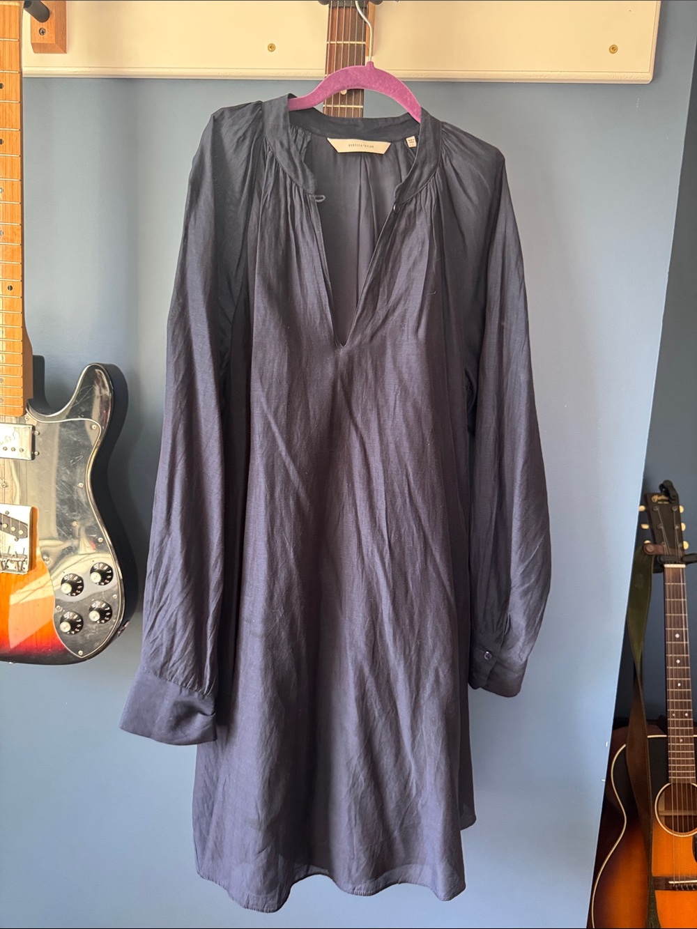 Rebecca Taylor -Dark Navy Long Sleeve Tunic Dress